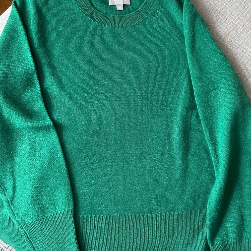 J. Crew Emerald Cashmere Sweater